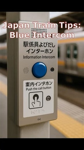 Japan Train Tips : Blue Intercom #tokyo #shorts