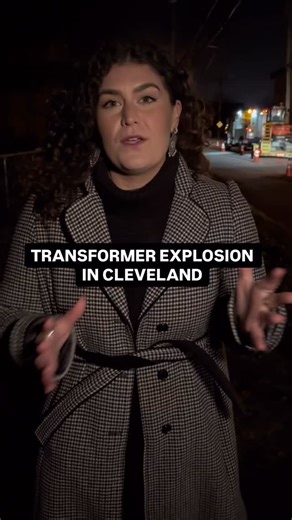 Kristen Mirand on Instagram: "Officials tell us a transformer explosion caused this widespread power outages on Cleveland’s west side Monday evening. No word on what caused it. #cleveland #poweroutage"