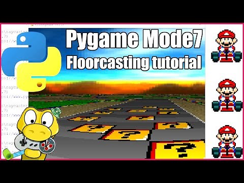 Floorcasting with Pygame and Numpy in Python tutorial Devlog 3d game - SNES Mode7, Bonus: Numba