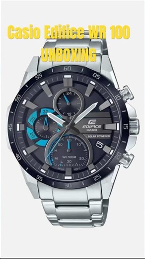 CASIO EDIFICE watch unboxing|casio|edifice|WR 100