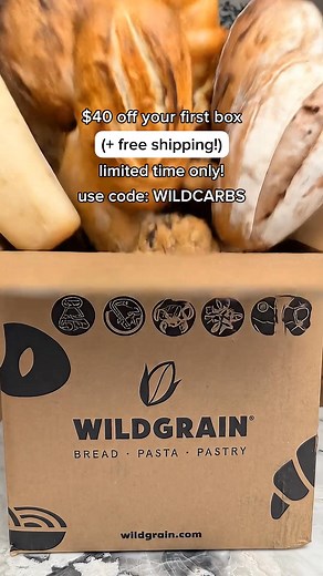 🥐 FREE croissants for life and $40 OFF at Wildgrain! 🥐 🍞 Customize your box with any combination of breads and rolls, pastas, and pastries. 📦 Pick how often your box comes. You can always skip or cancel any time. 🥪 Never get bored with ever-changing seasonal items. 🧡 Choose from a variety of exclusive add-on items Don’t forget to use code WILDCARBS at checkout, for our best deal of the year! 🤩 | Wildgrain