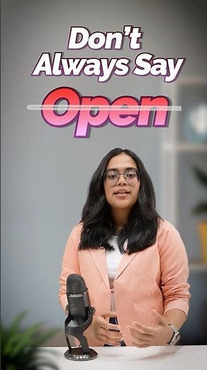 Don’t Just Say “Open” – Use These Smart English Words | Upgrade Your Vocabulary With Ananya