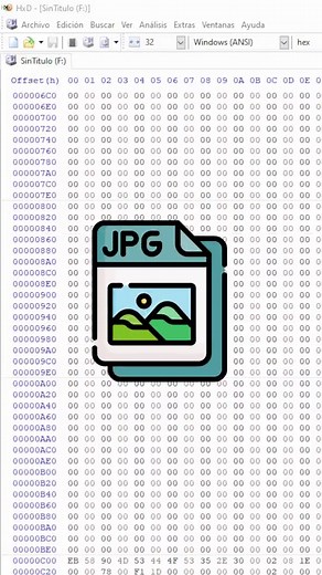 Recuperación de Archivos JPG con Editor Hexadecimal