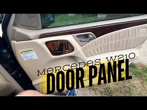 How to remove a door panel and speaker on a Mercedes Benz E Class w210.