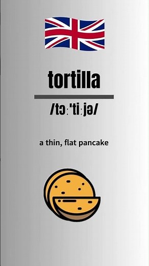 How to Pronounce tortilla in English-British Accent #britishpronounciation #britishaccent