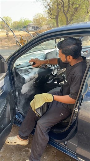 Car Interior ￼Cleaning Foam Spray #automobile #yotubeshorts #experiements