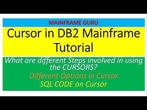 Cursor in DB2 Mainframe Tutorial | Different Steps, Different Options, SQL CODE on Cursor