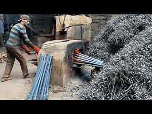 Making Axle Shaft from Lathe Shavings | Scrap Metal Recycling Process |Factory Manufacturing Proces
