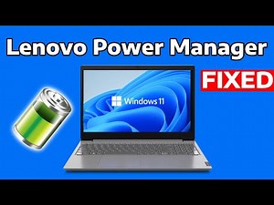 How To Fix Lenovo Power Manager Not Working in Windows