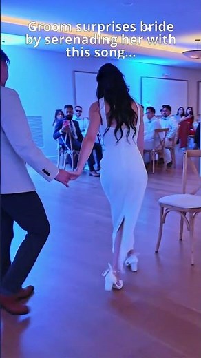 Groom surprises bride with something special #wedding #weddingsurprise #weddingdance