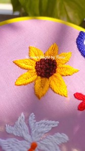 New sunflower stitching🪡🌻 #handmadewithlove #handstitched #handembroidered #handembroidery #fypシ゚viralシ #fypシ #sunflower #sunflowerchallenge | Blossom Blight by Tania