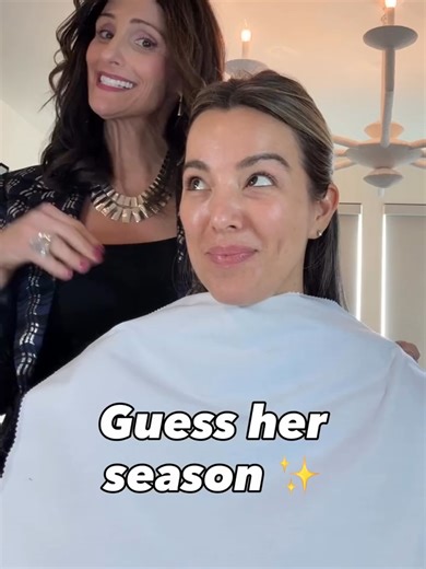 Such an honor to have @alexhalloc in my seat! Can you guess this beauty’s season? What season do you think harmonizes best with her skin? Let me know in the comments Link in bio for you to get your virtual photo color analysis so you can find your best colors ✨