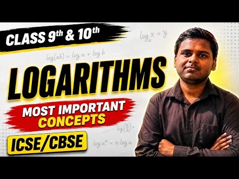 Logarithms: Basics to Advanced Problems | Class 9 One Shot ‪@meghrajnadar‬