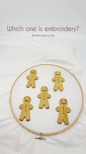 Which one is embroidery? #embroidery #3dembroidery #handembroidery #fun #food #realisticart #creativeart #art #modernembroidery #embroideryart