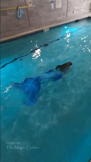 We have a mermaid held captive in the pool (voluntarily)