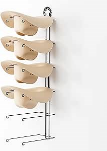 Ackitry Cowboy Hat Rack, 6 Pieces Cowboy Hat Holder Hangers with Decorative Star, DIY Western Hat Display Rack Wall Mount, Black Cowboy Hat Organizer Storage for Cowboys, Cowgirls, Western Gifts