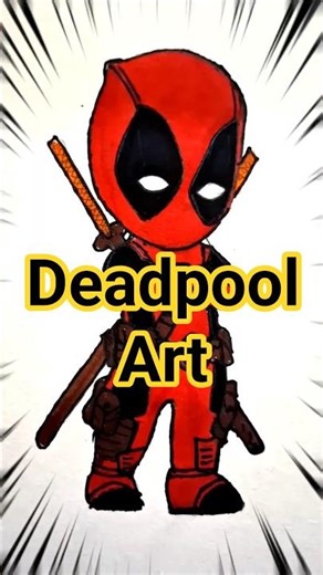 “Art so good, even Deadpool approves 😉”#shortvideo #shortsfeed #shortsviral #shorts #short #art