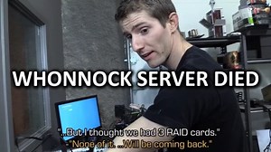 We experienced a MASSIVE RAID failure on Whonnock server back in 2016 and lost a crapload of data. Remember to regularly back up your data! | Linus Tech Tips