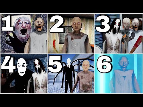 Granny 1 2 3 4 5 6 Full Gameplay | 3 Originals And 3 Fangames