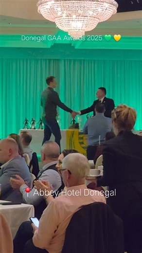 Here’s Part 2 of the Donegal GAA Senior Football Team receiving their awards last night at the Donegal GAA Awards 2025, hosted here at The Abbey Hotel, Donegal Town.🏆💛💚 It was an honour to welcome and celebrate this outstanding group of talent, commitment and achievement. What a night! ✨ #DonegalGAA #AbbeyHotelDonegal #GAAAwards2025 | Abbey Hotel, Donegal Town