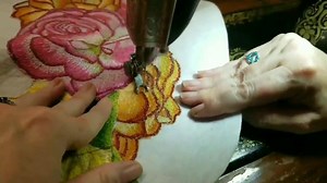 4.4K views · 13 reactions | Freehand Machine Embroidery Using 1925 Singer 115 Patience + Talent = ✔️ | I Love Sewing | Facebook