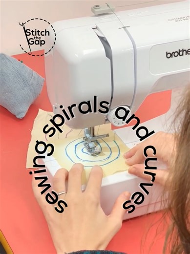 In our beginner classes last week, we were practicing sewing curves and spirals😵‍💫 Sewing curves can be tricky but they key is to just go slowly and take your time. If you reach a very tight curve, you can treat it like a very subtle corner - put the needle down into the fabric, lift the presser foot, and slightly turn your fabric. You can even use the handwheel to have more control for really tight turns As with anything, practice makes progress!✨ Have you ever sewn curves? Comment 😵‍💫 for 