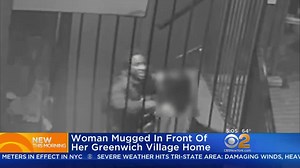 4.8K views · 17 reactions | CAUGHT ON CAMERA: Chilling surveillance video shows a 26-year-old woman being mugged outside a Greenwich Village apartment building. Police are searching for the suspect, who they say was armed with pliers. https://cbsloc.al/2zOfZKD | CBS New York | Facebook