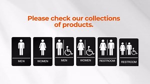 ADA Braille Womens Restroom Sign for Business with Double Sided 3M Tape - ABS Plastic Womens Bathroom Sign 9” x 6” for Offices and Restaurants