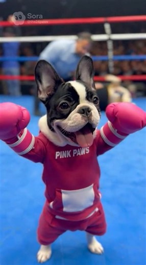 Boxing Skills of Playful Dogs: Pink Paws Training