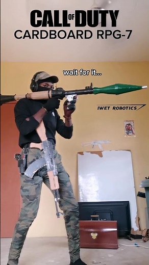 Homemade Military RPG-7 from cardboard #cardboard #airsoft #guns #military #papergun