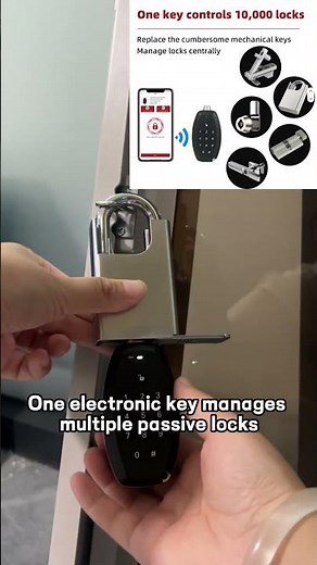 One electronic key manages multiple passive padlocks