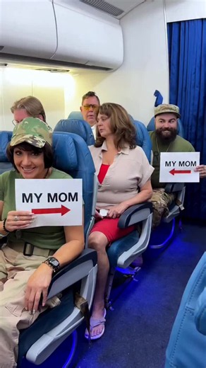 Military Mom Reunites with Children on Mile-High Flight