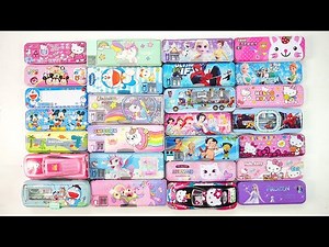 unboxing Unicorn stationery For Girls 📕 Geometry Box,hello kitty,Pencil box,doreamon,eraser