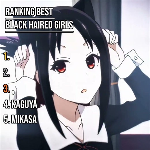 Ranking best black haired #ranking #anime #animeedit #waifu #girl