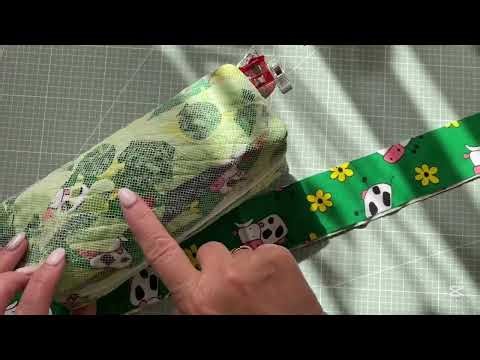 Patchwork Makeup Bag. Косметичка своими руками. Лоскутное шитьё и простая стёжка на швейной машине