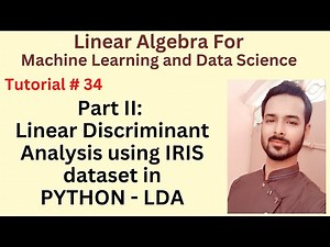 Mind Luster - Learn Tutorial 34 Part II Linear Discriminant Analysis using IRIS dataset in PYTHON | LDA using Python