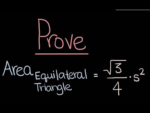 Area of Equilateral Triangle Formula Proof
