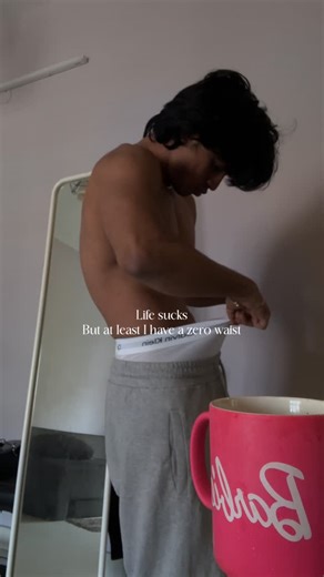 Poorav on Instagram: "A coke zero and a zero waist🤪"