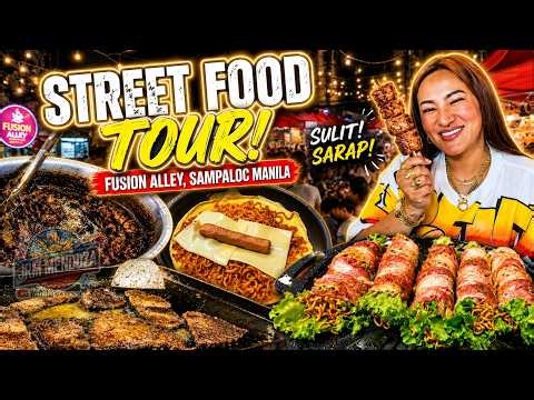[4K] STREET FOOD TOUR in Fusion Alley Sampaloc Manila 2026 | Affordable Manila Street Food Heaven!