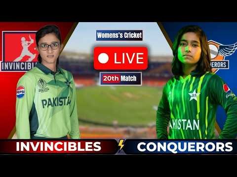 Invincibles Women vs Conquerors Women LIVE 🔴 | CNQ-W vs INV-W | Women’s T20 2026 | Live Score