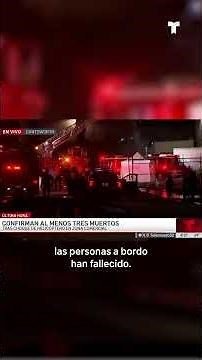 Tres muertos tras caída del helicóptero de Telemundo 52 y NBC4 en Los Ángeles