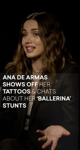 Ana de Armas shows off her tattoos, chats about her stunts in ‘Ballerina’ and how the film's theme of fate has impacted her and Director Len Wiseman's lives 😯👀 From The World Of John Wick: Ballerina is in cinemas 7 June 🍿 #anadearmas #ballerina #johnwick #ballerinamovie #tattoo #lenwiseman #interview | The Hook