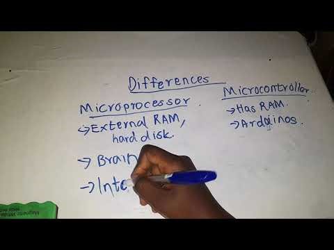 Difference between a microprocessor and a microcontroller