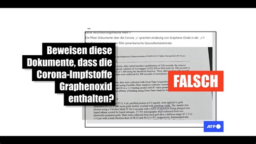 Nein, diese Pfizer-Dokumente beweisen nicht, dass die Corona-Impfungen Graphenoxid enthalten