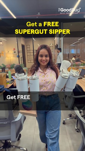Unlock a SuperGut Sipper FREE Up to 50% OFF when you shop for Rs.1999 or more. | The Good Bug