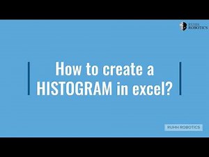 How to create Histogram in Excel?