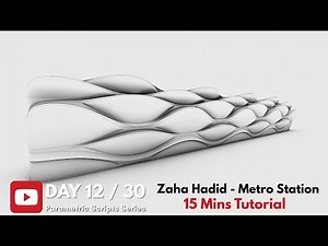 Day 12 of 30 Scripts Series — Zaha Hadid Riyadh Metro Station | Organic SubD Modeling