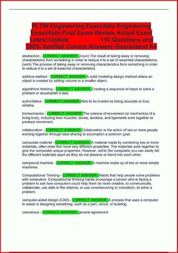 Pltw Engineering Essentials Engineering Essentials Final Exa video