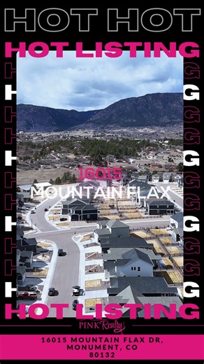 Pink Realty® on Instagram: "🔥 HOT LISTING | Monument, CO 🔥 📍 16015 Mountain Flax Dr | 💰 $688,999 Practically brand-new SMART HOME with true one-floor living + a private multi-gen suite on the main level 👀✨ 🏡 5 Bedrooms | 3.5 Baths | Office ✔️ Open-concept living w/ 9’ ceilings & gas fireplace ✔️ Chef’s kitchen w/ smart appliances & oversized island ✔️ Multi-gen / guest / teen suite w/ wet bar, mini-fridge & private laundry ✔️ Owner’s suite w/ flex space + smart tech throughout ✔️ Fully fin