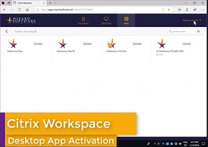 Citrix Workspace Desktop App Activation
